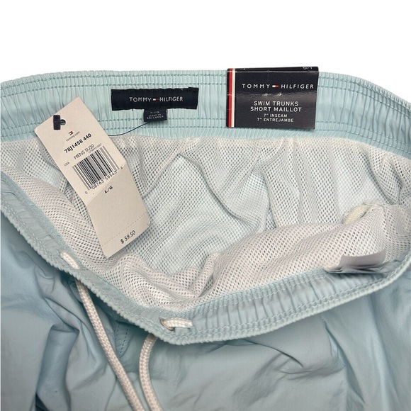 NWT Tommy Hilfiger Men’s Swim Trunks Short Maillot Breezy Blue Size Large - Picture 5 of 5